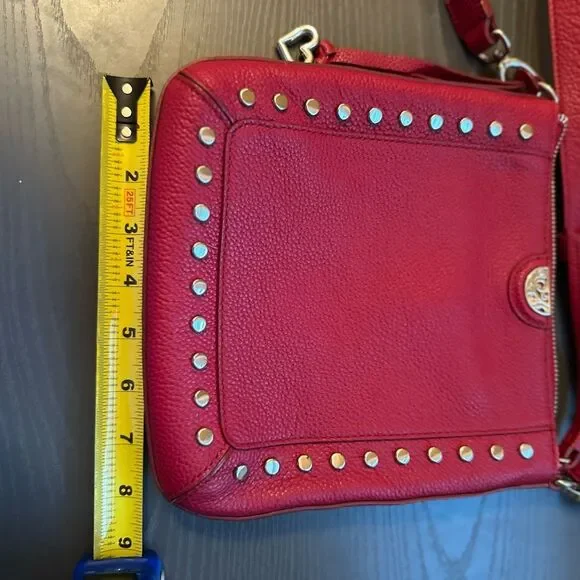 Brighton Red Crossbody Bag with Silver Accents - Picture 6 of 6
